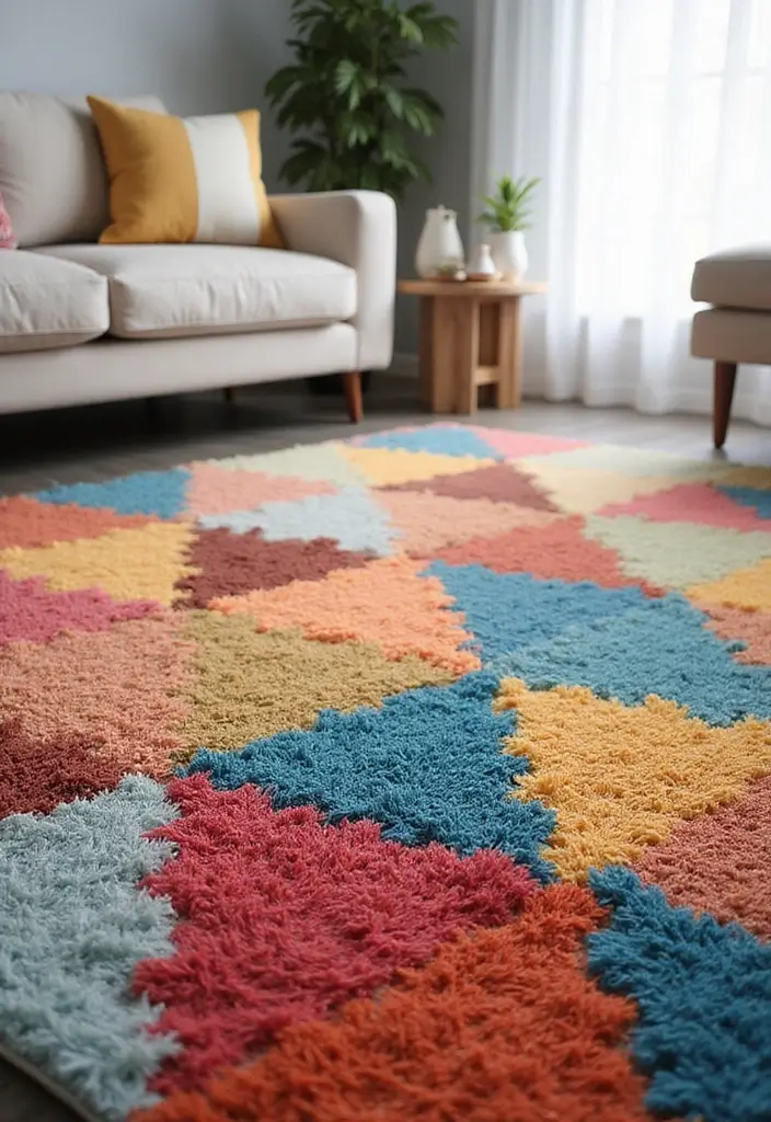 29 Tufted Rug Ideas That Add Personality to Any Room 1 29 Tufted Rug Ideas That Add Personality to Any Room - 1. Bold Geometric Patterns