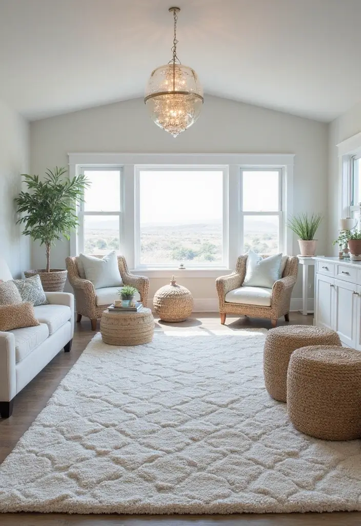 29 Tufted Rug Ideas That Add Personality to Any Room 11 29 Tufted Rug Ideas That Add Personality to Any Room - 11. Coastal Textures
