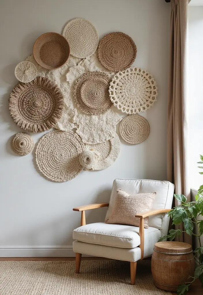 29 Wall Hanging Rug Ideas for Artistic Living Rooms 1 29 Wall Hanging Rug Ideas for Artistic Living Rooms - 1. Eclectic Textures