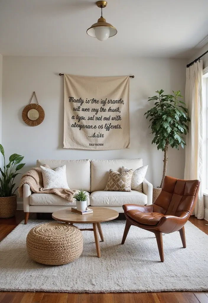 29 Wall Hanging Rug Ideas for Artistic Living Rooms 27 29 Wall Hanging Rug Ideas for Artistic Living Rooms - 27. Personalized Messages