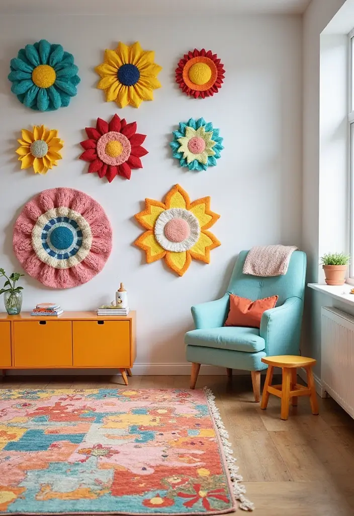 29 Wall Hanging Rug Ideas for Artistic Living Rooms 28 29 Wall Hanging Rug Ideas for Artistic Living Rooms - 28. Kids Room Fun