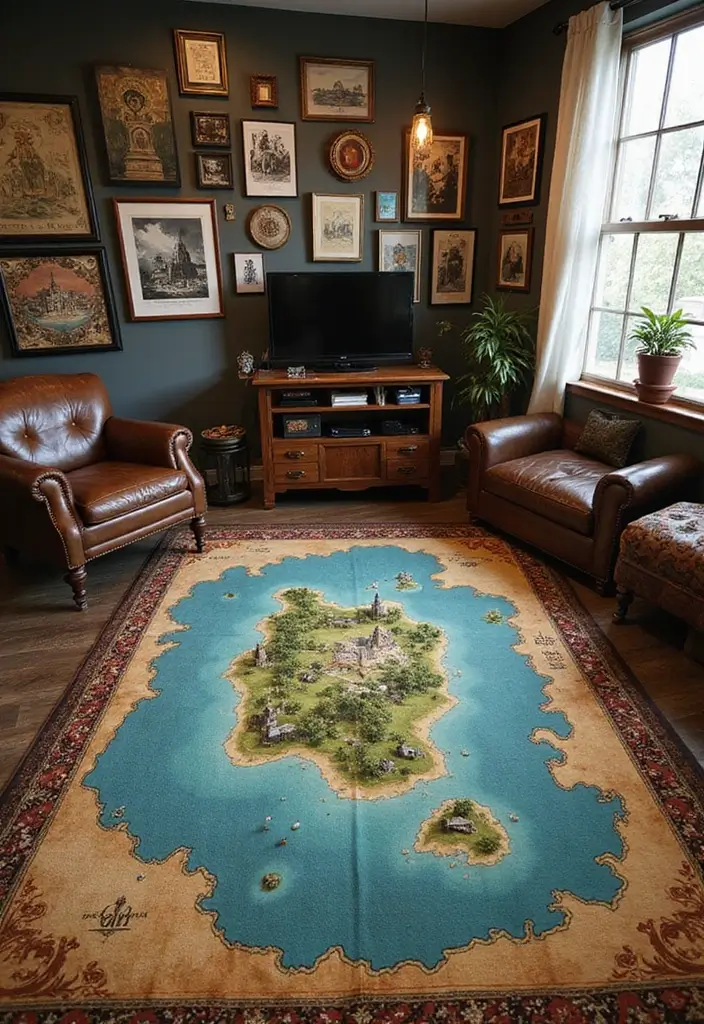30+ ACNH Rug Ideas You’ll Want to Copy 10 30+ ACNH Rug Ideas You’ll Want to Copy - 10. Vintage Map of the Island Rug