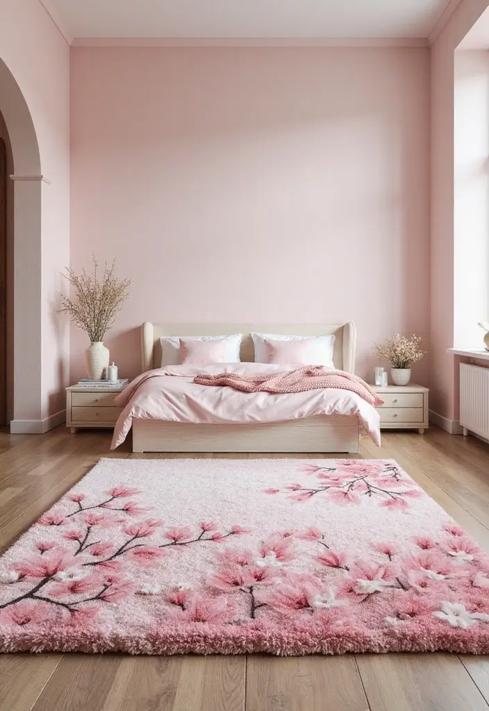 30+ ACNH Rug Ideas You’ll Want to Copy 18 30+ ACNH Rug Ideas You’ll Want to Copy - 18. Cherry Blossom Dream Rug