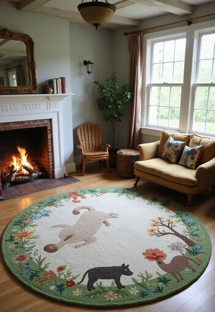 30+ ACNH Rug Ideas You’ll Want to Copy 20 30+ ACNH Rug Ideas You’ll Want to Copy - 20. Fantasy Forest Rug