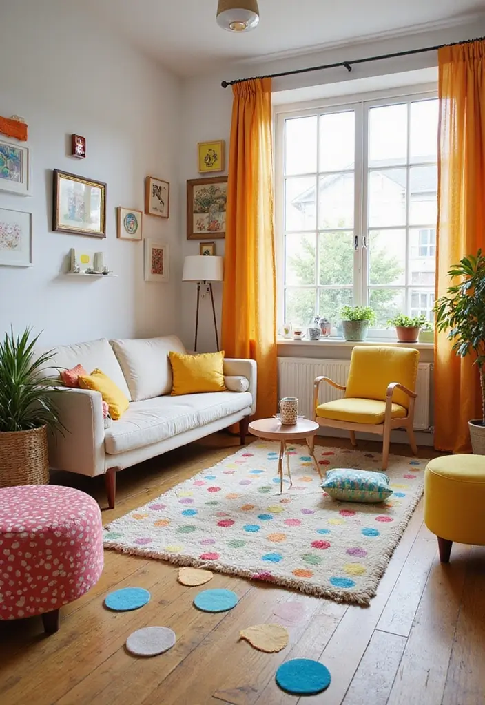 30+ ACNH Rug Ideas You’ll Want to Copy 28 30+ ACNH Rug Ideas You’ll Want to Copy - 28. Polka Dot Delights Rug