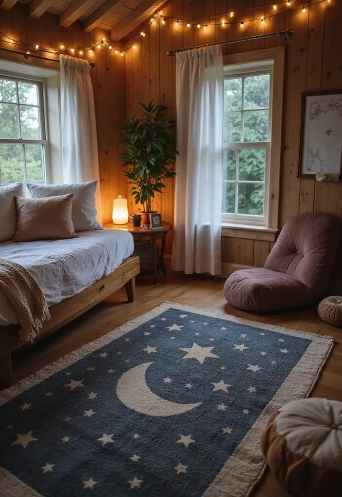 30+ ACNH Rug Ideas You’ll Want to Copy 6 30+ ACNH Rug Ideas You’ll Want to Copy - 6. Celestial Villager Rug