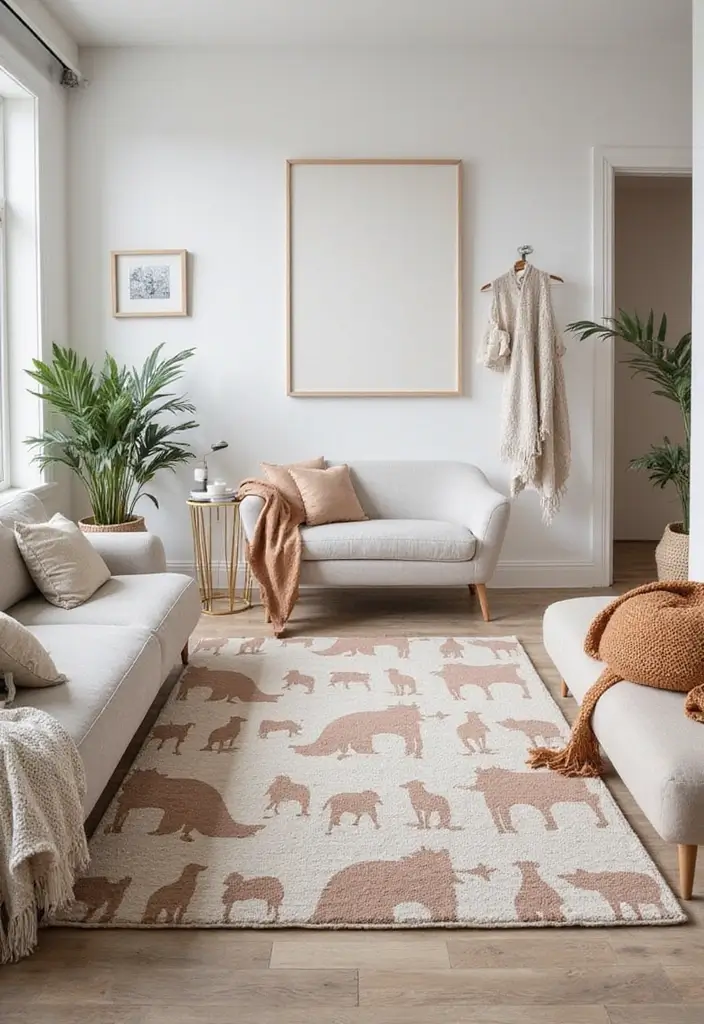 30+ ACNH Rug Ideas You’ll Want to Copy 9 30+ ACNH Rug Ideas You’ll Want to Copy - 9. Villager Silhouettes for Subtle Charm