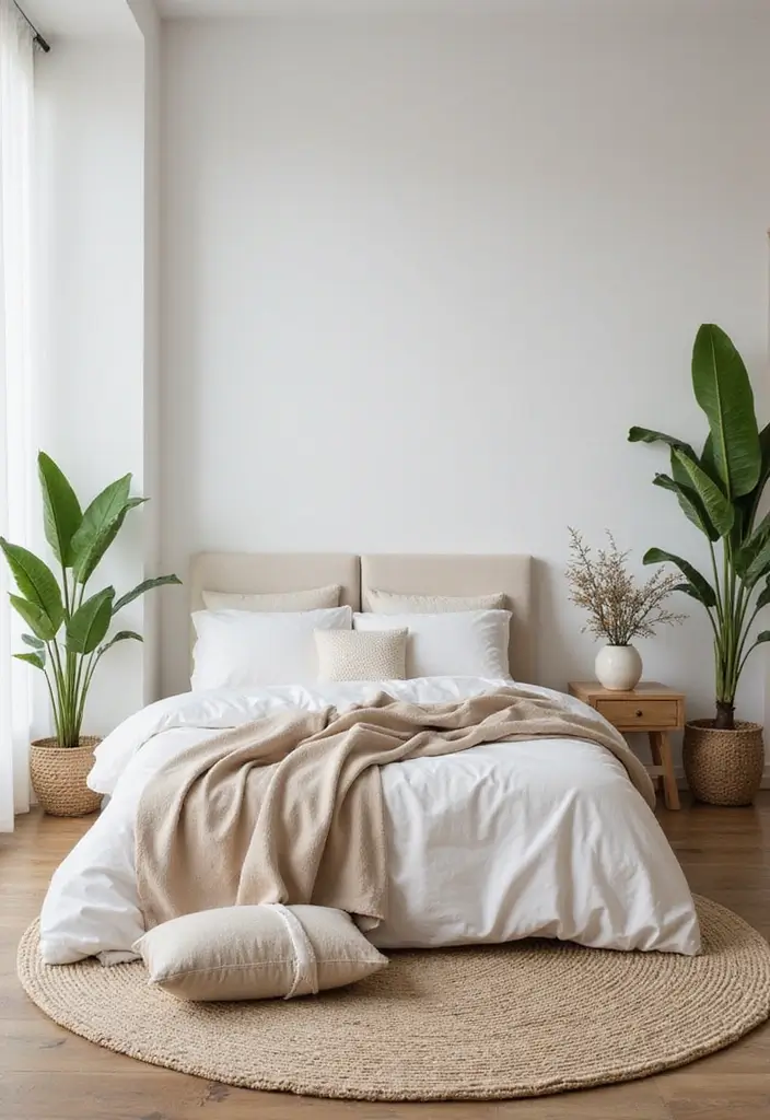 30+ Dreamy Bedroom Rug Ideas for a Cozy Retreat 2 30+ Dreamy Bedroom Rug Ideas for a Cozy Retreat - 2. Neutral Tones: Calm and Serenity