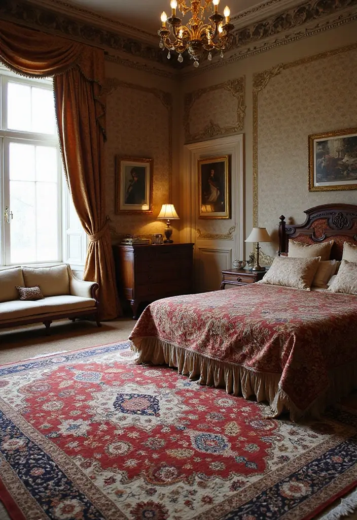 30+ Dreamy Bedroom Rug Ideas for a Cozy Retreat 24 30+ Dreamy Bedroom Rug Ideas for a Cozy Retreat - 24. Cultural Heritage: Persian Styles
