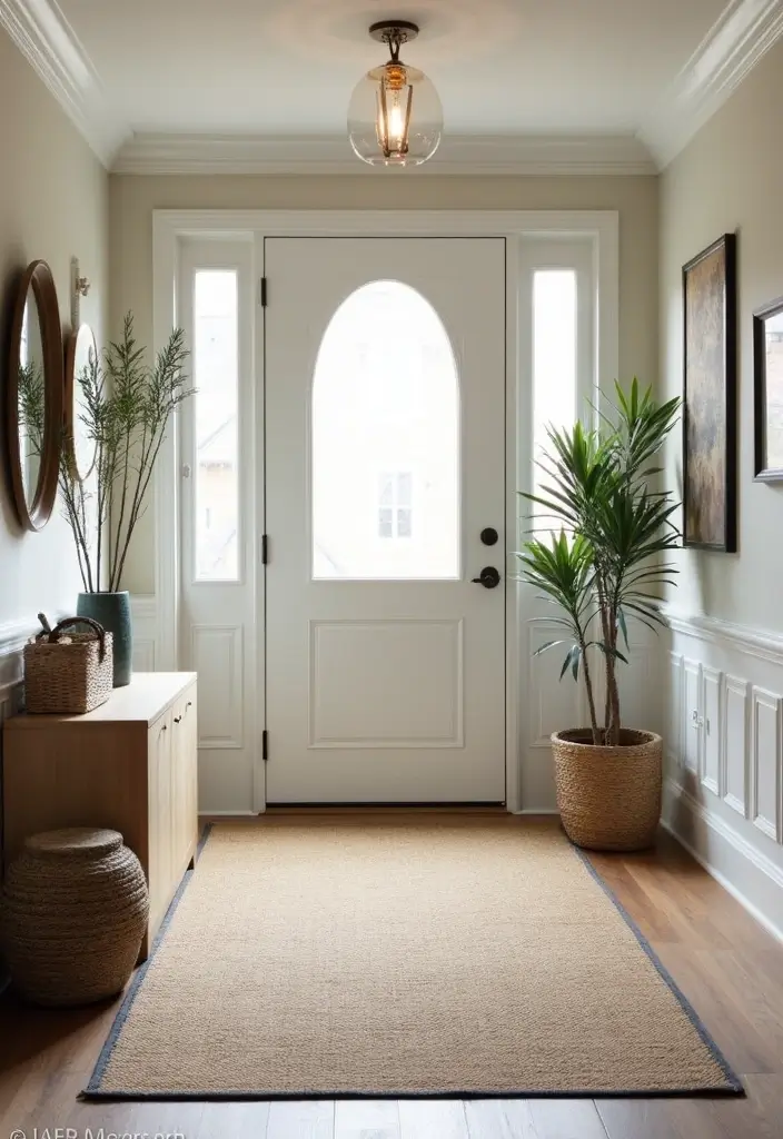 30+ Entryway Rug Ideas Guests Will Notice First - 19. Timeless Herringbone Patterns