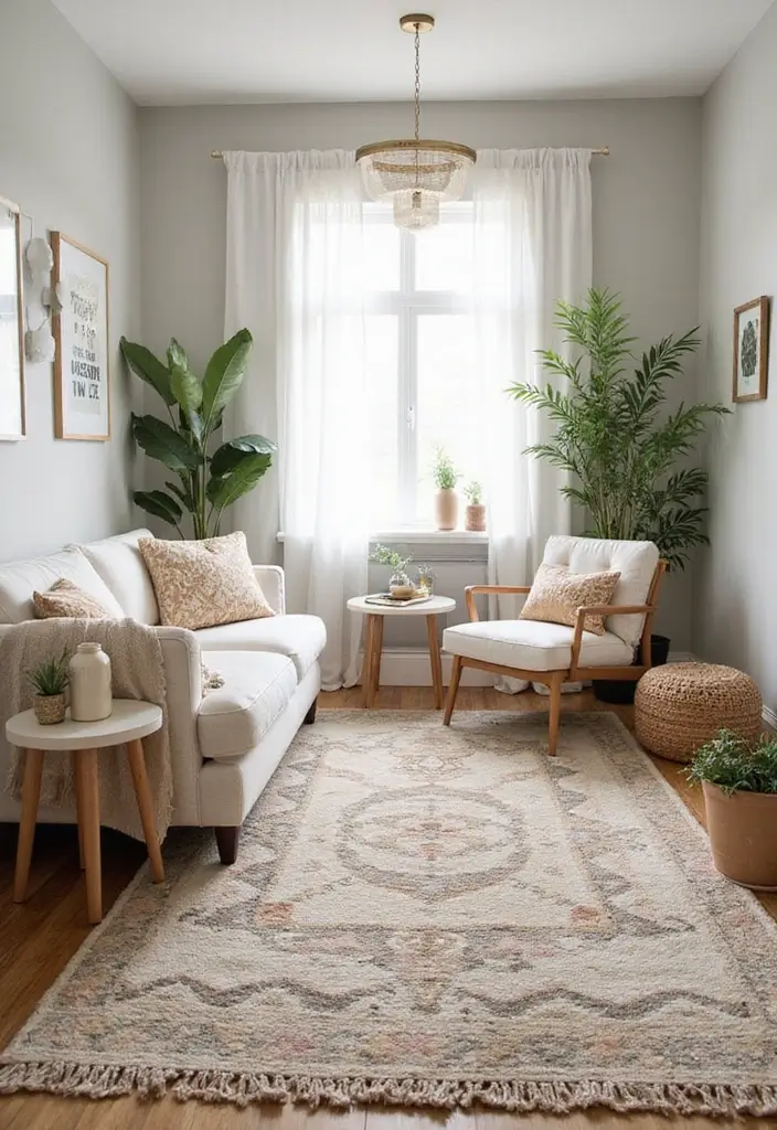 30+ Gorgeous Layered Rug Ideas for Cozy Spaces 11 30+ Gorgeous Layered Rug Ideas for Cozy Spaces - 11. Layering in Small Spaces