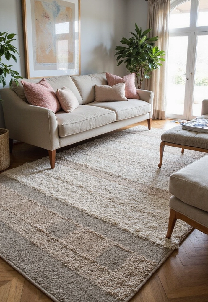 30+ Gorgeous Layered Rug Ideas for Cozy Spaces 14 30+ Gorgeous Layered Rug Ideas for Cozy Spaces - 14. Mixing Textures