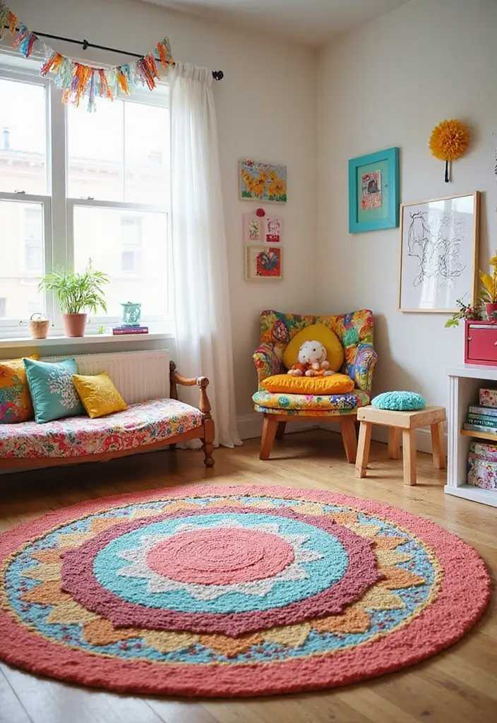 30+ Gorgeous Layered Rug Ideas for Cozy Spaces 19 30+ Gorgeous Layered Rug Ideas for Cozy Spaces - 19. Layering for Kids' Rooms