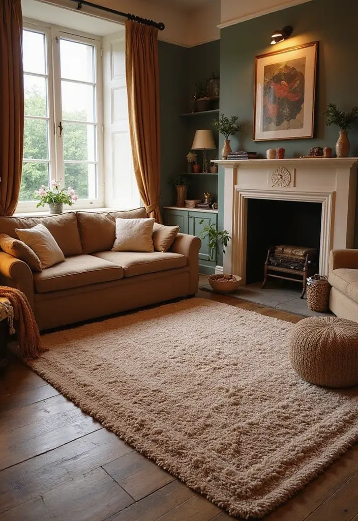 30+ Gorgeous Layered Rug Ideas for Cozy Spaces 21 30+ Gorgeous Layered Rug Ideas for Cozy Spaces - 21. Layering for Comfort