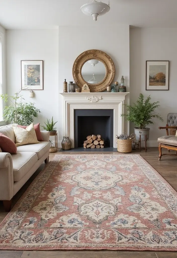 30+ Gorgeous Layered Rug Ideas for Cozy Spaces 26 30+ Gorgeous Layered Rug Ideas for Cozy Spaces - 26. Layering with Personal Touches