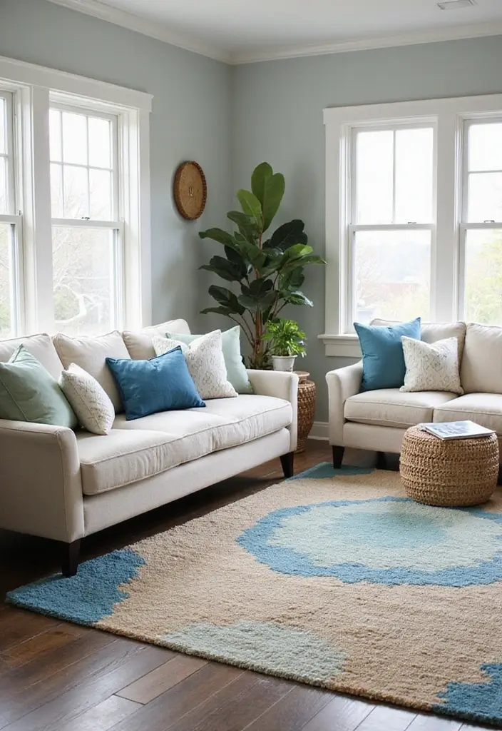 30+ Gorgeous Layered Rug Ideas for Cozy Spaces 28 30+ Gorgeous Layered Rug Ideas for Cozy Spaces - 28. Layering for Themed Spaces