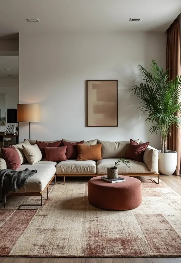 30+ Living Room Rug Ideas That Transform Your Space 13 30+ Living Room Rug Ideas That Transform Your Space - 13. Contemporary Textured Rugs