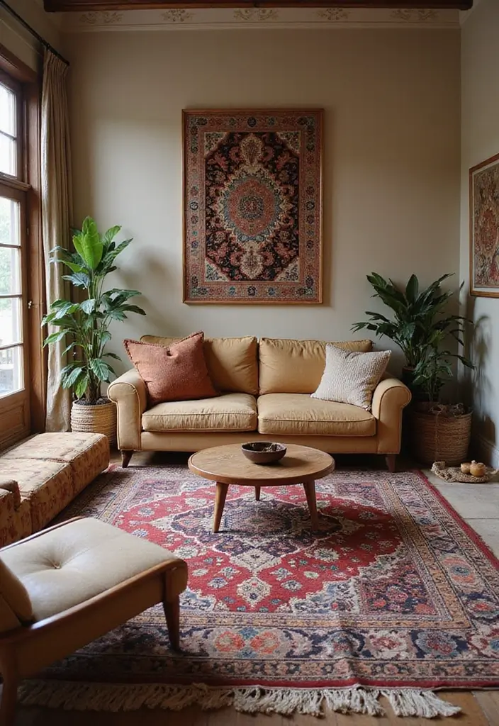 30+ Living Room Rug Ideas That Transform Your Space 29 30+ Living Room Rug Ideas That Transform Your Space - 29. Ethically Sourced Artisans
