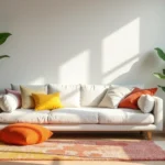 30+ Neutral Rugs That Add a Pop of Color to Living Rooms