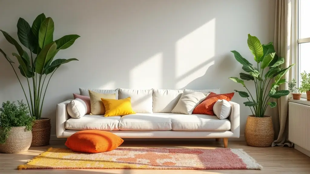 30+ Neutral Rugs That Add a Pop of Color to Living Rooms