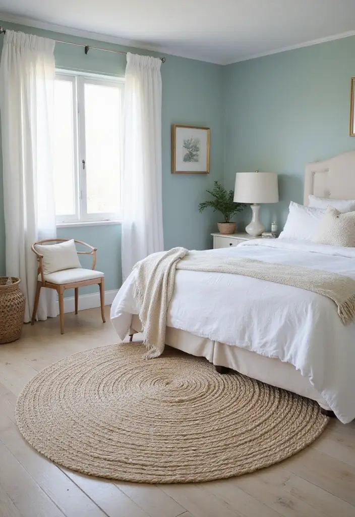 30 Rugs That Go Perfectly With Sea Salt Paint - 19. Natural Linen