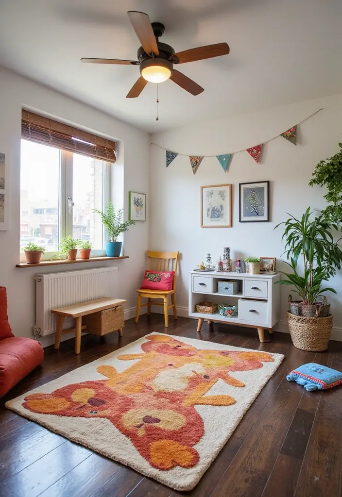 30 Rugs That Look Amazing on Dark Wood Floors - 6. Playful Animal Prints