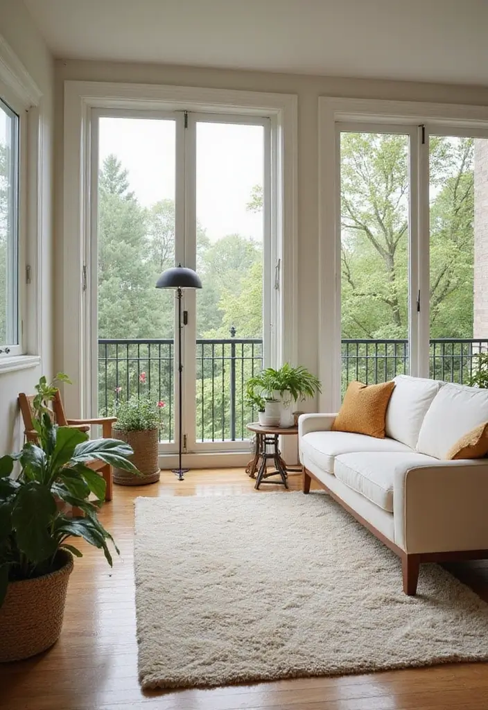 30 Rustic Living Room Rug Ideas for a Cozy Cabin Feel - 11. Indoor-Outdoor Rugs