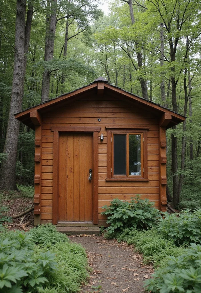 10 Backyard Shed Paint Ideas for Fresh Outdoor Style - 8. Rich Browns for Earthy Appeal