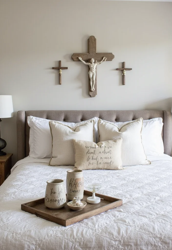 10 Christian Bedroom Ideas for Peaceful Faith-Filled Decor - 8. Religious Home Accents