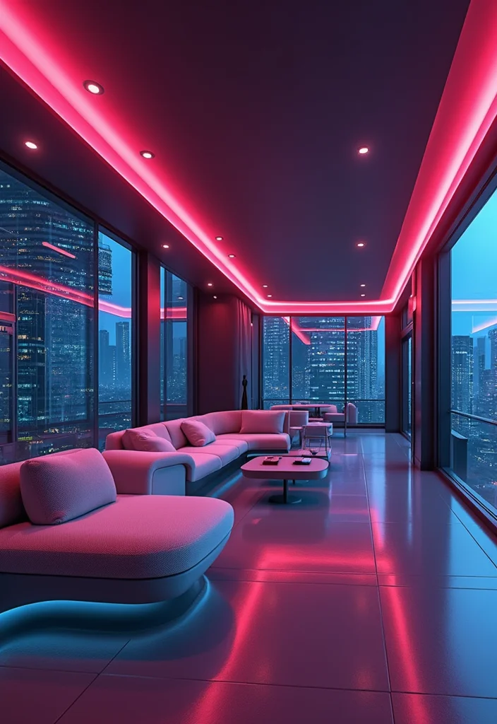 10 Club Roblox Living Room Ideas for Trendy Youthful Themes - 2. Futuristic Lounge