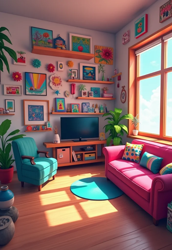 10 Club Roblox Living Room Ideas for Trendy Youthful Themes - 7. Artsy Creative Den