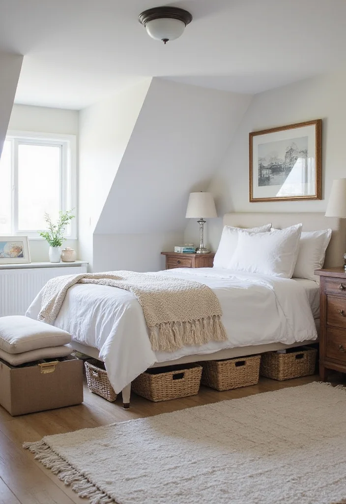 10 Dormer Bedroom Ideas for Smart Sloped Ceiling Layouts - 10. Keep it Clutter-Free with Smart Organization