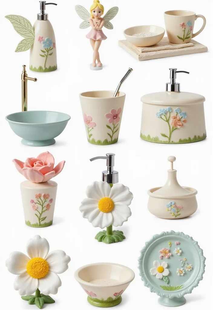 10 Fairy Bathroom Ideas for Whimsical Magical Charm - 4. Magical Bath Accessories
