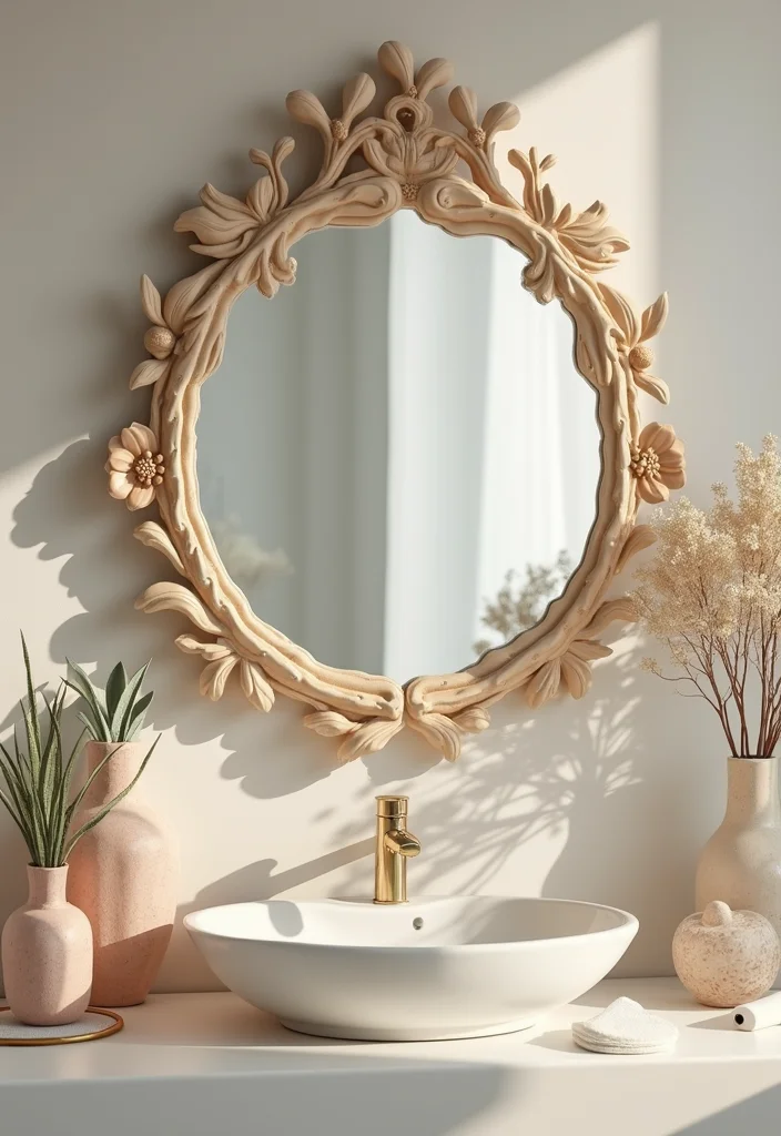 10 Fairy Bathroom Ideas for Whimsical Magical Charm - 9. Enchanted Mirror Design