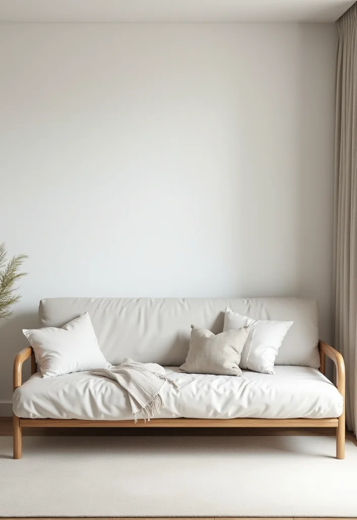 10 Futon Bedroom Ideas for Flexible Modern Living - 1. The Minimalist Retreat