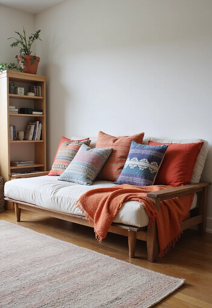 10 Futon Bedroom Ideas for Flexible Modern Living - 2. Futon as a Daybed