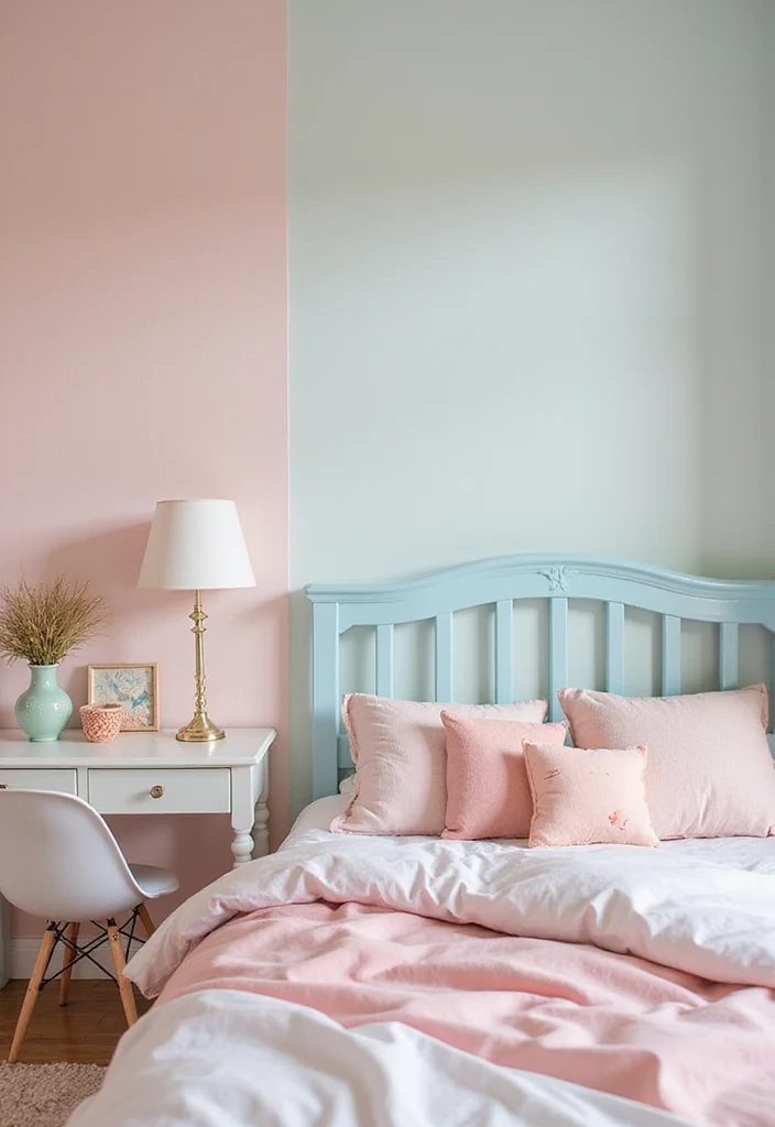 10 Kawaii Bedroom Ideas for Sweet Playful Charm - 1. Pastel Color Schemes for a Soft Glow