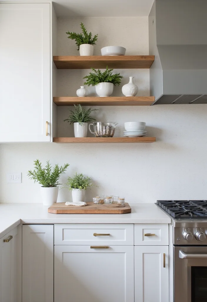 10 Kitchen Bulkhead Ideas for Seamless Ceiling Finishes - 3. Bulkhead with Integrated Shelving