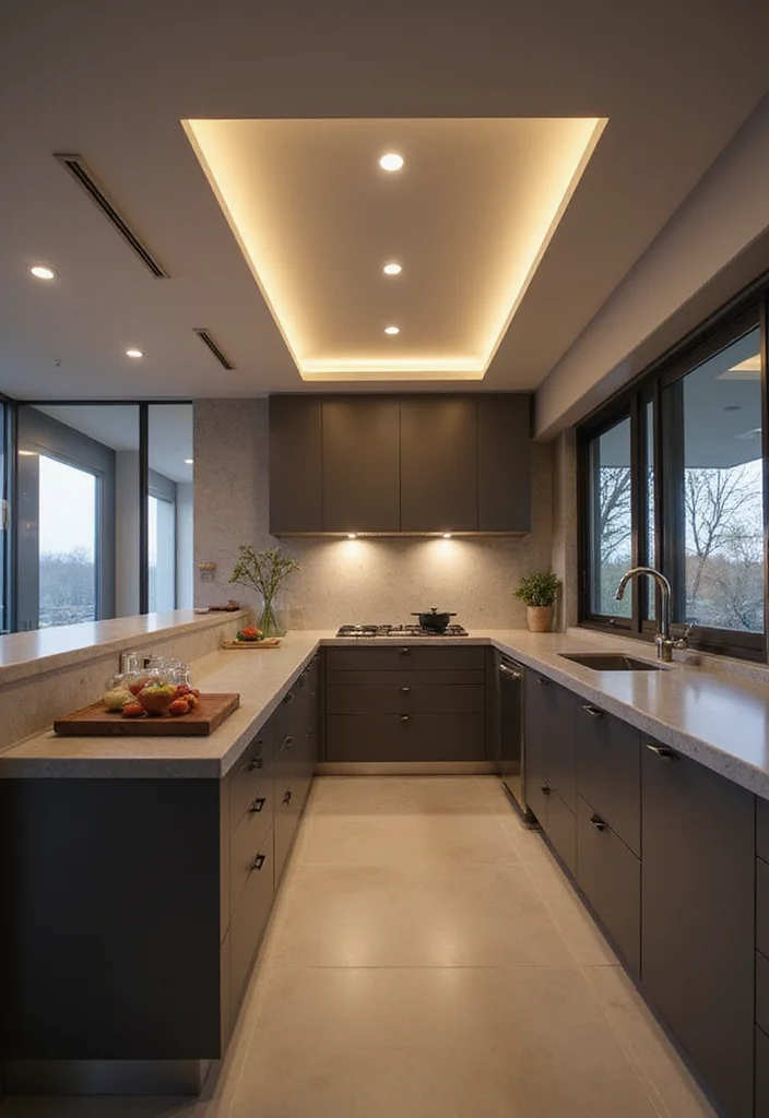 10 Kitchen Bulkhead Ideas for Seamless Ceiling Finishes - 5. Bulkhead with LED Strip Lighting
