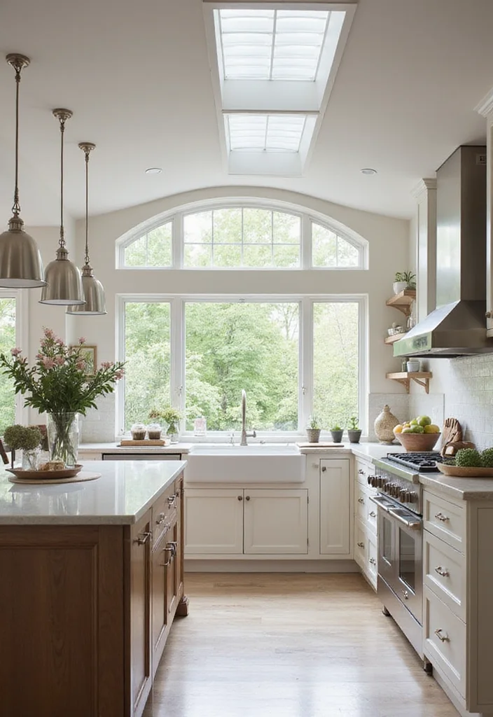 10 Kitchen Bulkhead Ideas for Seamless Ceiling Finishes - 7. Bulkhead with Glass Inserts