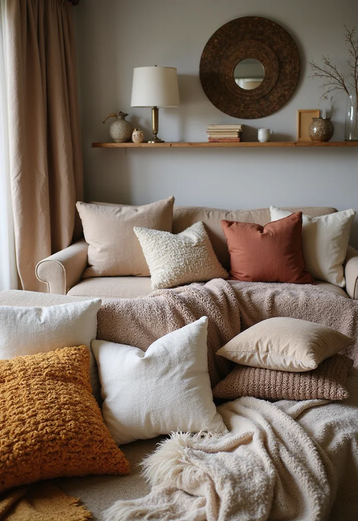 10 Living Room Movie Night Ideas for Fun Comfortable Evenings 1 10 Living Room Movie Night Ideas for Fun Comfortable Evenings - 1. Cozy Throw Pillows and Blankets