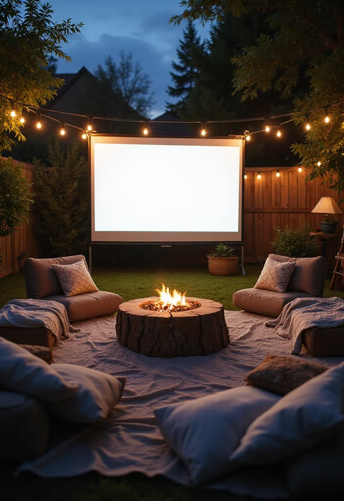 10 Living Room Movie Night Ideas for Fun Comfortable Evenings 56 10 Living Room Movie Night Ideas for Fun Comfortable Evenings - 6. Outdoor Movie Experience