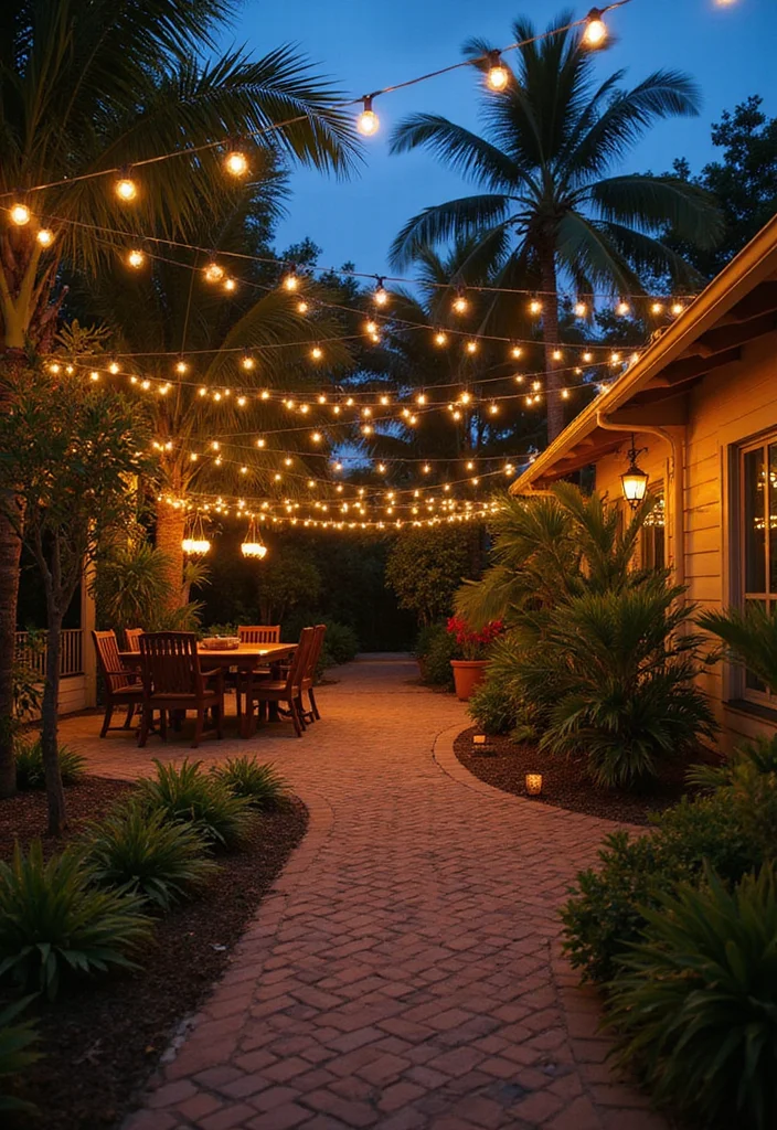 10 Miami Backyard Ideas for Bright Tropical Energy - 10. Stunning Lighting Options