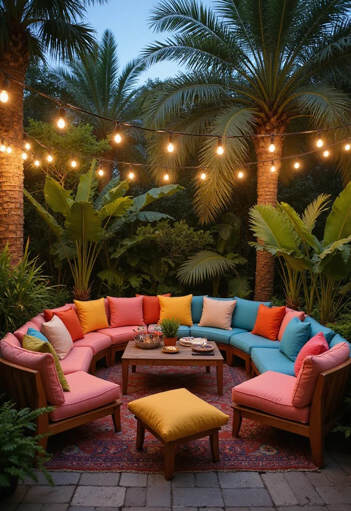 10 Miami Backyard Ideas for Bright Tropical Energy - 2. Cozy Outdoor Furniture Arrangements