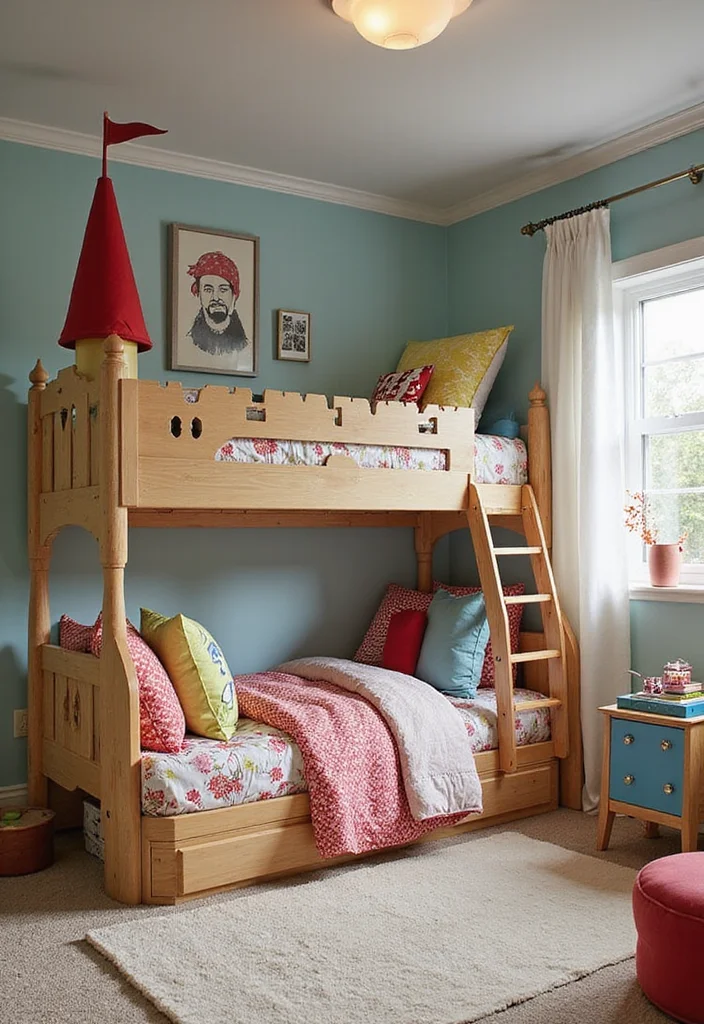 10 Small Bedroom Bunk Bed Ideas for Space Saving Solutions - 4. Themed Bunk Beds