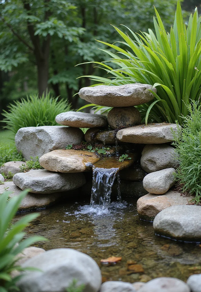 12 Backyard Wall Fountain Ideas for Calm Flowing Accents 96 12 Backyard Wall Fountain Ideas for Calm Flowing Accents - 10. Nature-Integrated Fountain