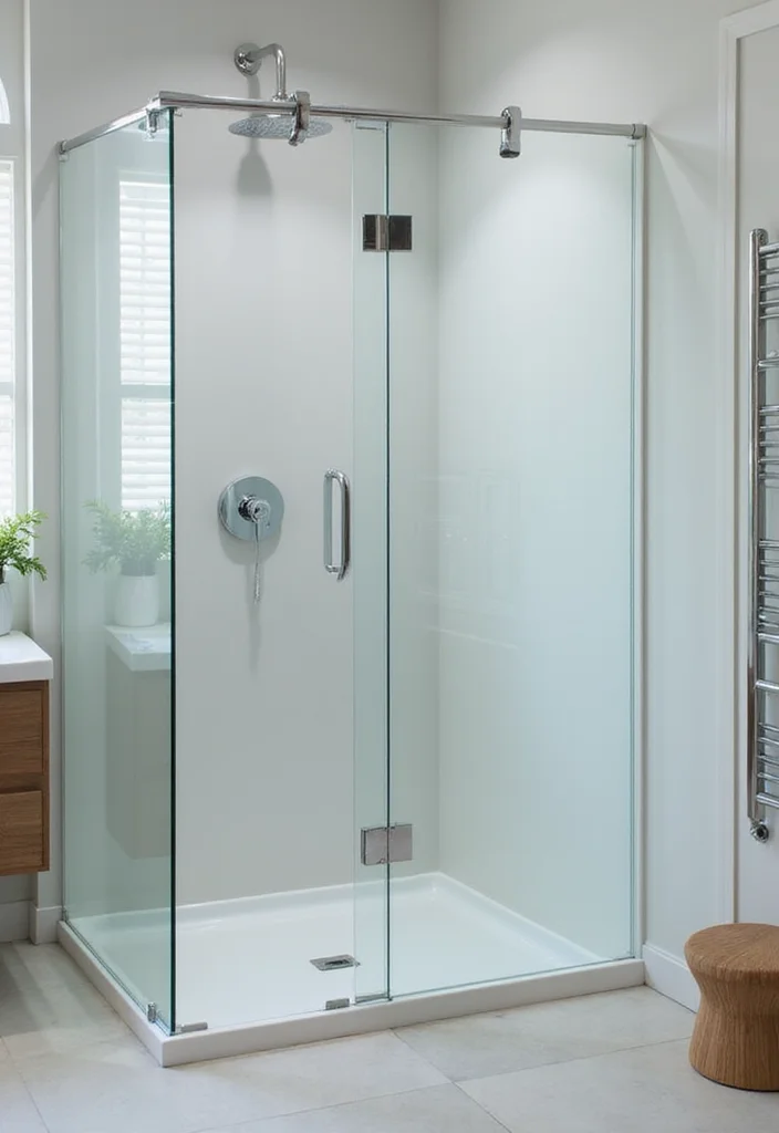 12 Bathroom Shower Doors Ideas for Modern Sleek Design - 1. Classic Frameless Glass