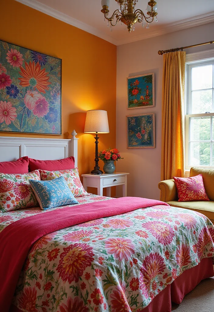 12 Bright Bedroom Ideas for Airy Happy Spaces - 12. Incorporate Colorful Accents