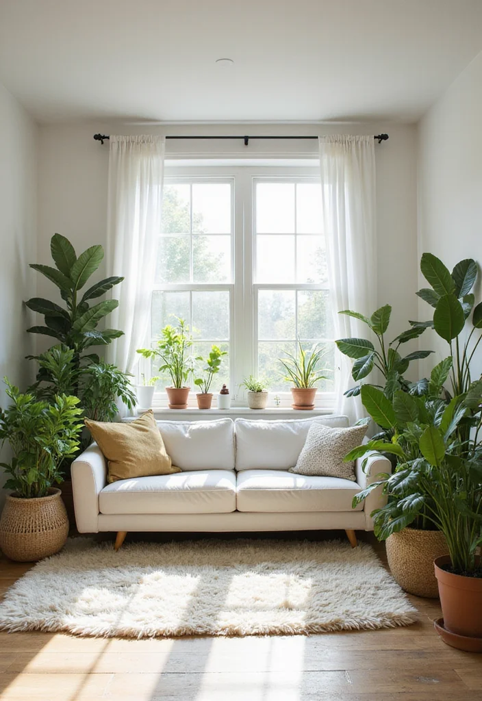 12 Bright Bedroom Ideas for Airy Happy Spaces - 4. Incorporate Indoor Plants