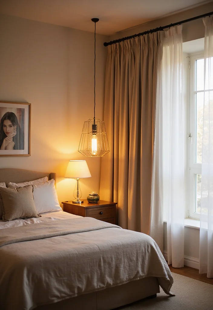 12 Bright Bedroom Ideas for Airy Happy Spaces - 9. Play with Lighting Fixtures